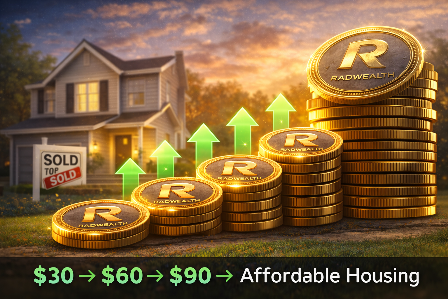 Coin accumulation and affordable housing progression